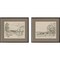 Homeroots Set Of Two Sepia Scenes II Black Framed Print Wall Art, 2PK 525774 - alternate 1