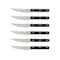 Martha Stewart 14 Piece Stainless Steel Cutlery Set in Black with Acacia Wood Storage Block 122062.14 - alternate 5