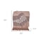 Homeroots 50" X 60" Taupe and Gray Woven Cotton Striped Throw Blanket with Fringe 548937 - alternate 2