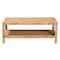 Bali & Pari Kalimantan Bohemian Light Honey Rattan and Mahogany Wood Rectangle Coffee Table 247-13686-ZORO - alternate 6