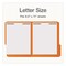 Pendaflex Colored Top Tab Fastener Folders, 1/3-Cut Tab: Assorted, Exp 0.75", 2 Fastener, Letter, Orange, 50PK 1007029 - alternate 3
