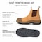 Handpoint 802 Mens 6 in Soft Toe Work Boots-Nubuck Leather Slip-On Safety Boots, 9 TAN802D-9 - alternate 6