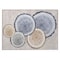 Homeroots 2' X 3' Beige Blue and Gold Faux Bois Washable Non Skid Indoor Outdoor Area Rug 564392 - alternate 5