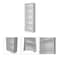 Homeroots 71" White Wood Five Tier Bookcase 546191 - alternate 1