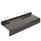 Azar Displays Acrylic Slatwall Shoe Shelf 10"W x 1.25"H x 4"D, Smoke Grey, 10PK 556002-SMK-10PK - alternate 3