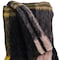 Homeroots 52" X 67" Yellow and Black Woven Acrylic Throw Blanket 478554 - alternate 2