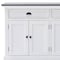 Homeroots Modern Farmhouse Black And White Buffet Server 388229 - alternate 4