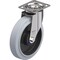 Blickle Swivel Plate Caster, Solid Rbr, 8", 660 lb., Wheel Width: 2" LEX-POEV 200XKA-14-SG - alternate 1