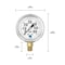 Zenport Glycerin Liquid Filled Pressure Gauge, 60 PSI LPG60 - alternate 4
