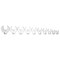 Performance Tool 10 pc. SAE Crowfoot Wrench Set, SAE Sizes, Heat Treated Alloy Steel W453 - alternate 1