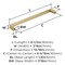 Amerock Metro 6-5/16 inch (160mm) Center-to-Center Champagne Bronze Cabinet Pull, 25PK 25VMP37292CZ - alternate 3