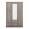 Homeroots Gray Solid and Manufactured Wood Bedroom Set 592878 - alternate 6