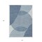 Homeroots 5' X 8' Blue And Ivory Geometric Washable Indoor Outdoor Area Rug 597614 - alternate 6