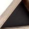Homeroots 26" X 14" Gray Wood Triangle Hanging Dimensional Sculpture 380344 - alternate 5