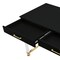Homeroots 48" Black Clear and Gold Wood Acrylic and Stainless Steel Writing Desk With Two Drawers 543747 - alternate 10