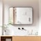 Simple Deluxe Bathroom Mirrors, Black Metal Framed Bathroom Mirror for Over Sink Wall, 22' x 30' Rounded Rectangl 3A88MIROACFY2230BLKV1 - alternate 3
