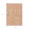 Homeroots 9' X 12' Orange And Ivory Abstract Washable Indoor Outdoor Area Rug 594951 - alternate 5