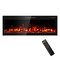 Edendirect 50 in. Wall Mount Metal Smart Electric Fireplace in Black, 4.33 in. width, 2-Heating Settings, Remote ZR-WE-50 - alternate 1