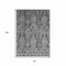 Homeroots 8' X 10' Gray And Pewter Damask Washable Indoor Outdoor Area Rug 616529 - alternate 5