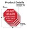 Signmission Do Not Tailgate Gate Closes After E, 6 inch X 6 inch, Vinyl Decal, 5PK OC-D-5PACK-6-67 - alternate 3