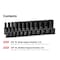 Capri Tools 3/8 in. Drive Shallow/Deep Impact Socket Set, 12-Pt, SAE, 24-Pc w/ Black Billet Aluminum Socket Rail CP53800-24SSDR-BK - alternate 4