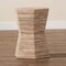 Bali & Pari Idana Bohemian Woven Grasscloth Hourglass End Table 255-14045-ZORO - alternate 4