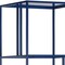 Homeroots 76" Blue Metal Five Tier Etagere Bookcase 527561 - alternate 4