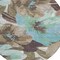 Homeroots 8' Khaki And Taupe Round Floral Washable Indoor Outdoor Area Rug 611006 - alternate 5