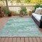 Homeroots 3' X 5' Mint Green And Pale Aqua Abstract Washable Indoor Outdoor Area Rug 630921 - alternate 3
