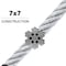 Hyw Products 7x7 Galvanized Wire Rope 1/16'' 5000ft 3116707-5000 - alternate 2