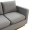 Leisuremod Nervo Upholstered Velvet Loveseat with Gold Frame, Light Grey NS55LGR - alternate 6