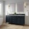 James Martin Vanities 72" D Vanity, Black Onyx w/Victorian Silver Top w/FreePower Wireless Charger 650-V72-BKO-FVSL - alternate 6