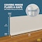 Zoro Select Wall Base Molding, 20 ft L, Almond 820N85 - alternate 6