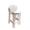 Homeroots Set of Four 26" White Heavy Duty Plastic Low Back Counter Height Bar Chairs, 4PK 555090 - alternate 5