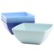 Gibson Home Grayson 4 Piece 6 Inch Square Melamine Dinner Bowl Set in Assorted Blue 136429.04 - alternate 1