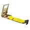 Mytee Products 4in x 30ft Ratchet Straps w/flat hook, WLL 5,400 Trailer Tie Down - Yellow, 2PK RS430x2 - alternate 7