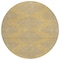 Homeroots 8' Gold And Ivory Round Geometric Washable Indoor Outdoor Area Rug 598742 - alternate 4