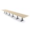 Skutchi Designs 22ft Rectangular Conference Table With Power | Harmony Series | 22 Person Meeting Room Table HAR-REC-48x264-T.BK-K525-NA - alternate 1