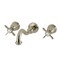 Kingston Brass Two-Handle Wall Mount Tub Faucet, Brushed Nickel KS3028BEX - alternate 1