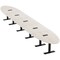 Skutchi Designs 22ft Oval Conference Table With Power | Harmony Series | 20 Person Meeting Room Table HAR-OVL-48X264-T.BK-K458-EBLK - alternate 1