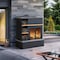 Sunjoy 42 in Steel Wood Burning Fireplace with Chimney, Log Holders, Poker and Cover A304006000 - alternate 6