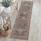 Jonathan Y Eleanor Vintage Medallion Border Non-Slip Machine-Washable Green/Brown 2 ft. x 8 ft. Runner Rug VOR100K-28 - alternate 1