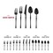 Smarty Had A Party Black Moderno Plastic Cutlery Set - Spoons, Forks, Knives, Mini Spoons, Mini Fork (480 Guests), 2400PK 9330-BSPCS-CASE - alternate 4