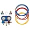 Performance Tool A/C Manifold Test Kit, R134a, 50in Hose, Brass Fittings W89730 - alternate 3