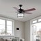 Jonathan Y Brantley 52" 2-Light Bohemian Farmhouse Iron LED CEILING FAN, Black JYL9619A - alternate 11