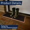 Kings County Tools Wooden Door Mat Boot Brush Scraper Outdoor Mat Front Doormat w/ Built-In PVC Shoe Cleaner Brush GW36E01-01 - alternate 6