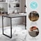 Martha Stewart 23.5 in. D X 47.25 in. W X Engineered Wood, Steel, Gray Top/Oil Rubbed Bronze Frame XU-M-BLK-106-GY-BK-MS - alternate 6