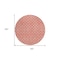 Homeroots 8' Salmon And Ivory Round Geometric Washable Indoor Outdoor Area Rug 596203 - alternate 6