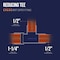 Everflow Copper Reducing Tee Fitting with Solder Cups 1-1/4''x1/2''x1/2'' CCRT1244 - alternate 2