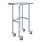 Amgood 18in D x 24in L Stainless Steel Open Base Table, 3in Casters AMG WT-1824-RCB-WHEELS-Z - alternate 1